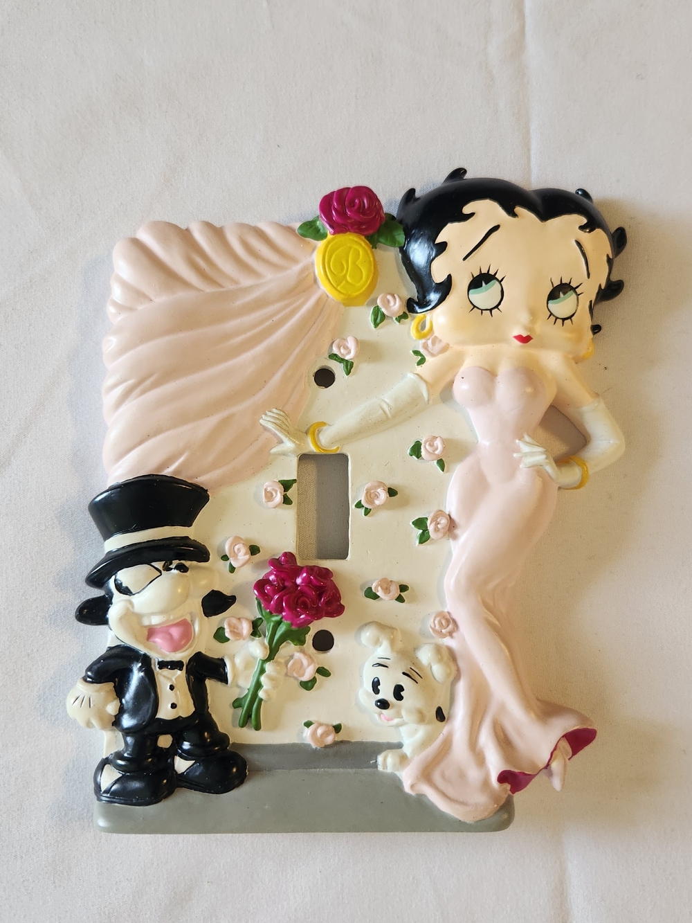 Betty Boop Pink Decorative Light Switch Cover - Home Party Supplies